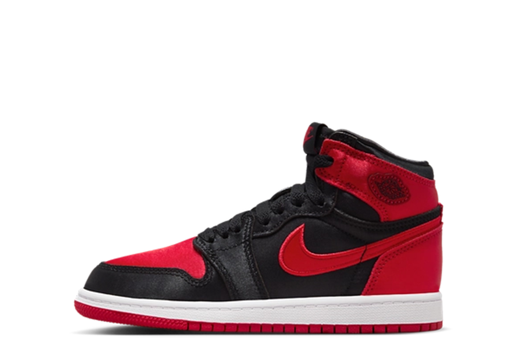 Air Jordan 1 Satin PS 'Bred' (2023) Black/University Red/White sneaker – authenticated on KLEKT