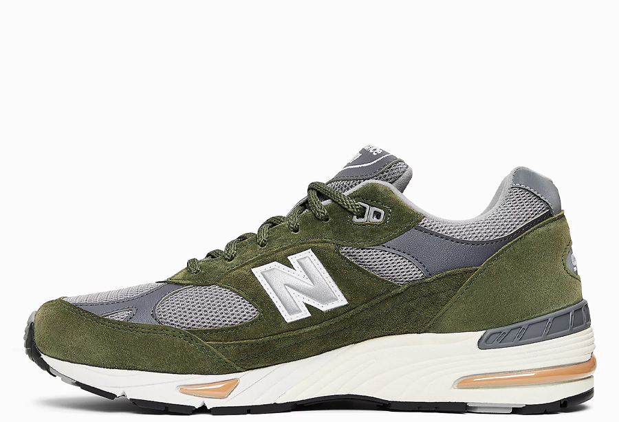 New Balance 991 Made in UK Green Grey Tan (2022) Green/Grey/Tan sneaker – authenticated on KLEKT
