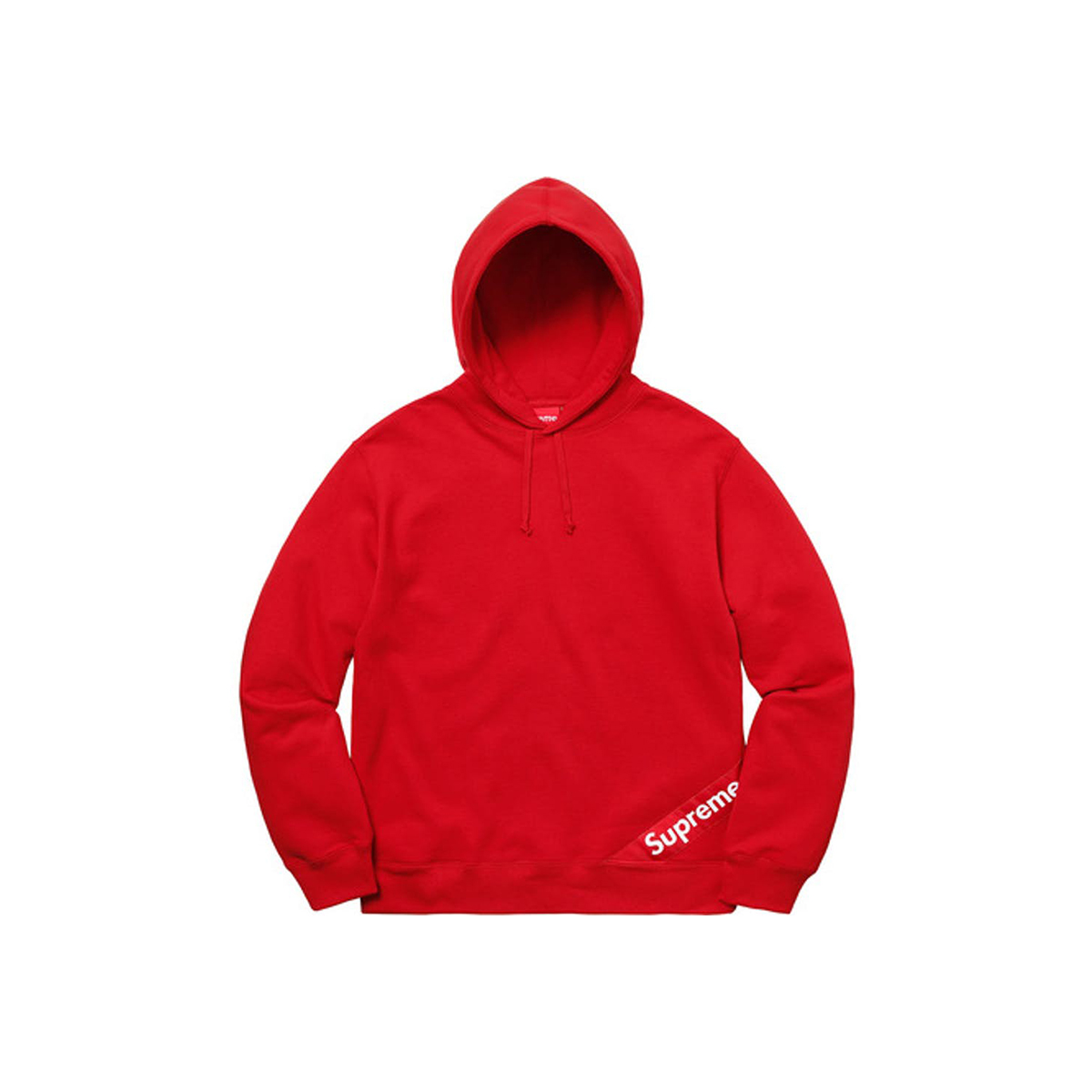 Supreme Corner Label Hooded Sweatshirt Red (SS18) sneaker – authenticated on KLEKT