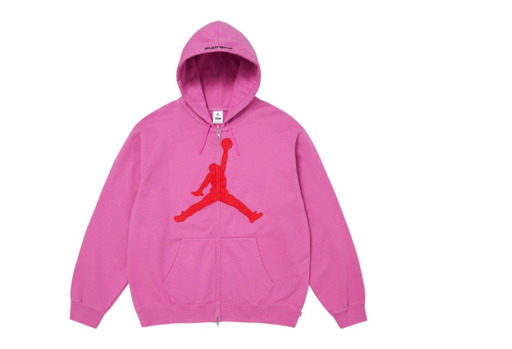 Supreme x Jordan® Zip Up Hooded Sweatshirt 'Pink' (2026) – authenticated on KLEKT
