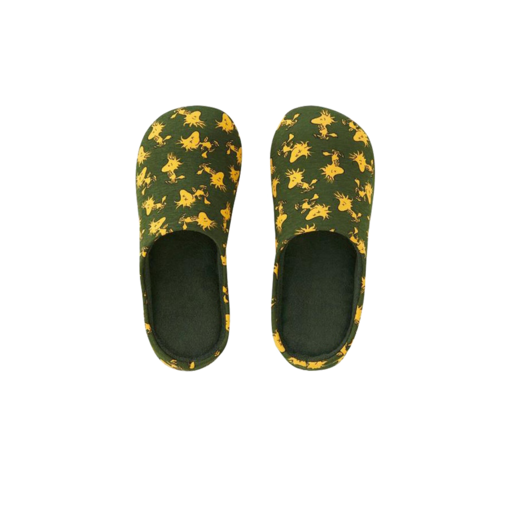 Kaws x Uniqlo x Peanuts Woodstock Room Shoes Olive (SS17)