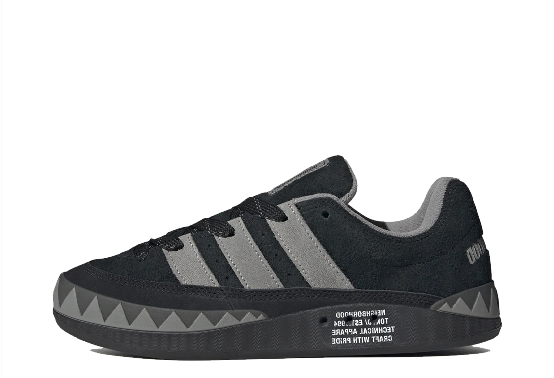 Adidas x NEIGHBORHOOD Adimatic 'Core Black' (2023) Core Black/Charcoal Solid Grey/Dgh Solid Grey sneaker – authenticated on KLEKT