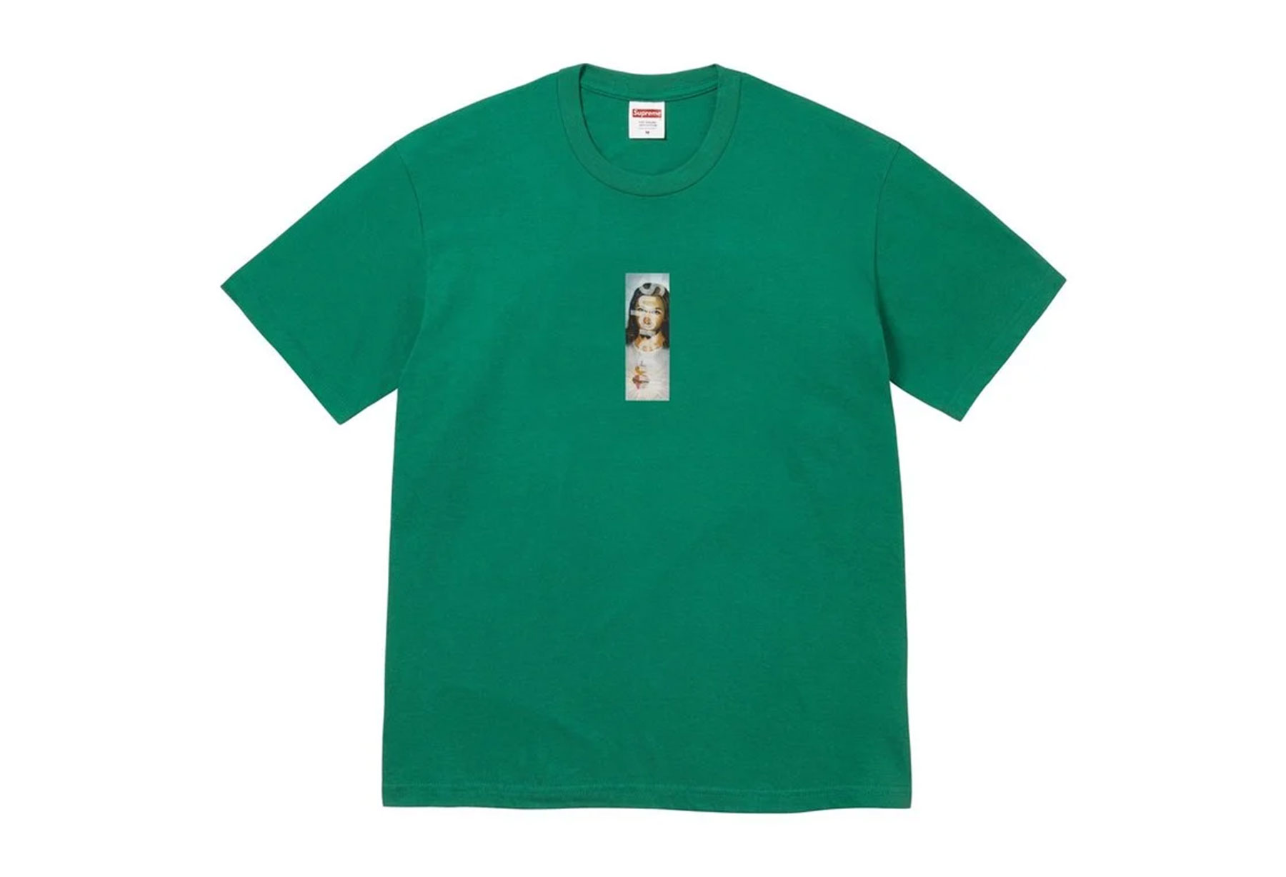 Supreme Prayer Card Box Logo Tee 'Light Pine' (FW26) photo 1