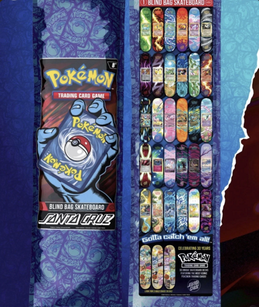 Santa Cruz Pokémon Blind Bag Skateboard Deck