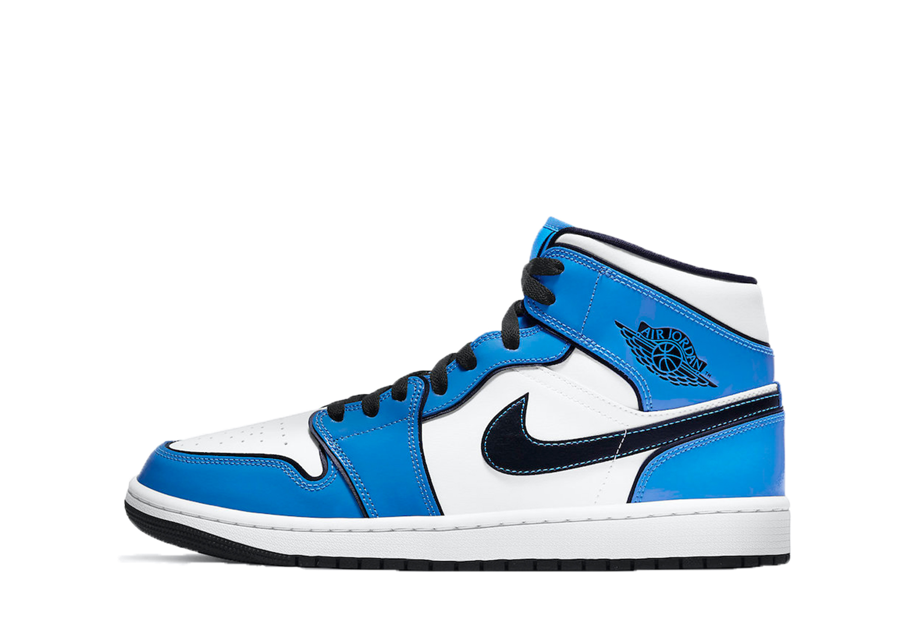 Air Jordan 1 Mid 'Signal Blue' (2021) sneaker – authenticated on KLEKT
