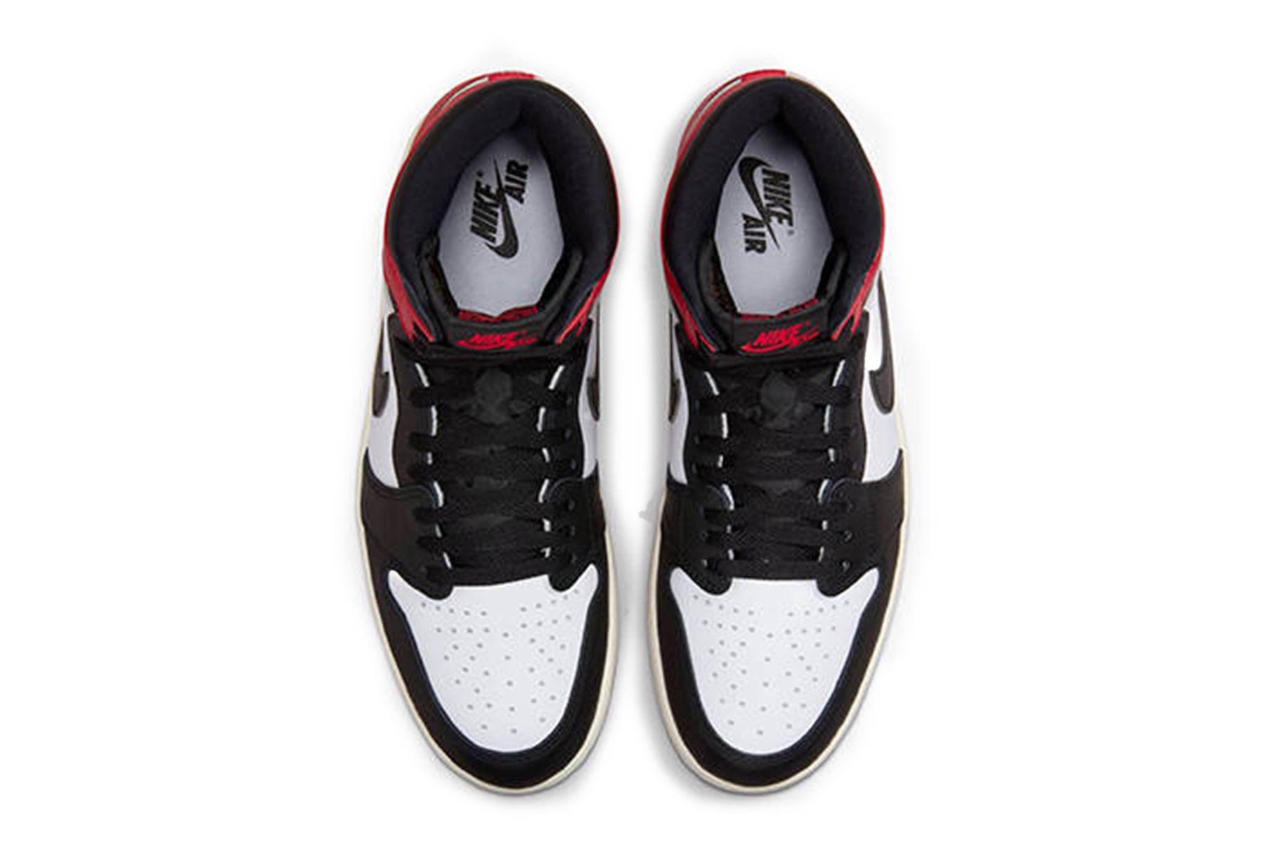 Air Jordan 1 High OG 'Black Toe Reimagined' (2025) BLACK/WHITE/RED sneaker – authenticated on KLEKT