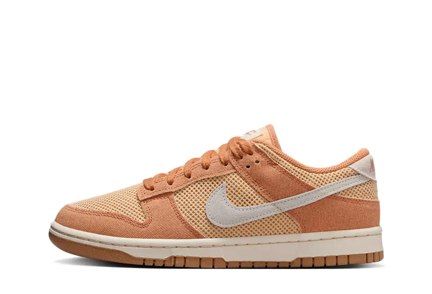 Nike Dunk Low WMNS 'Mesh & Canvas Amber Brown' (2025) ORANGE sneaker – authenticated on KLEKT