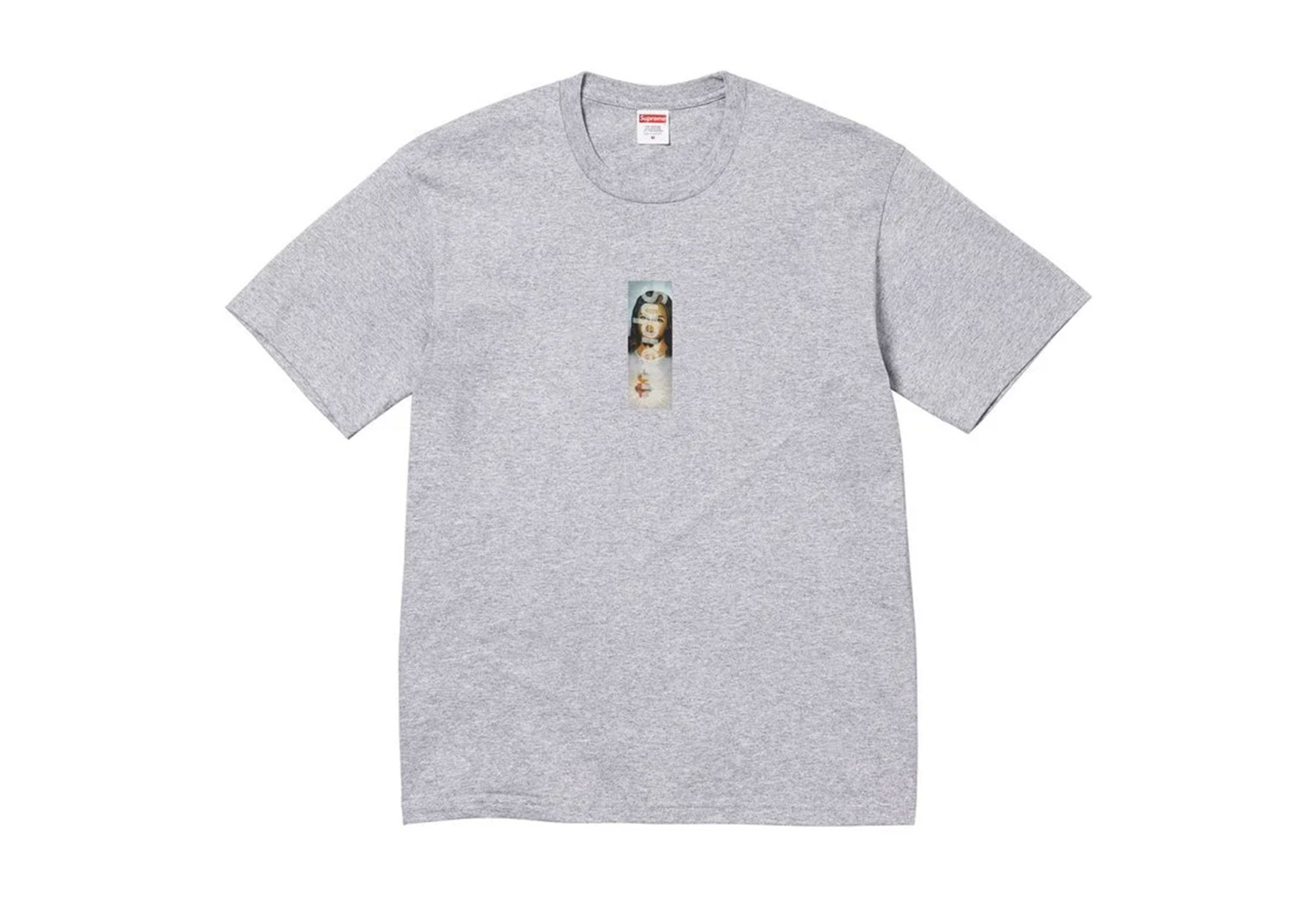 Supreme Prayer Card Box Logo Tee 'Heather Grey' (FW26) HEATHER GREY sneaker – authenticated on KLEKT