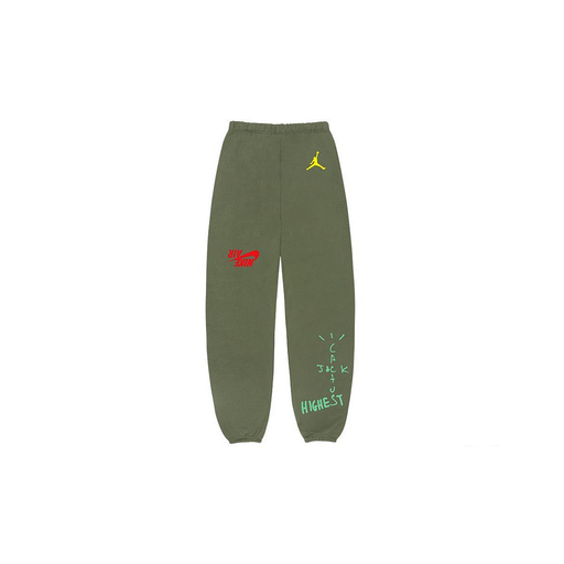 Air Jordan x Travis Scott 'Highest in the Room' Sweatpants Olive (2019)