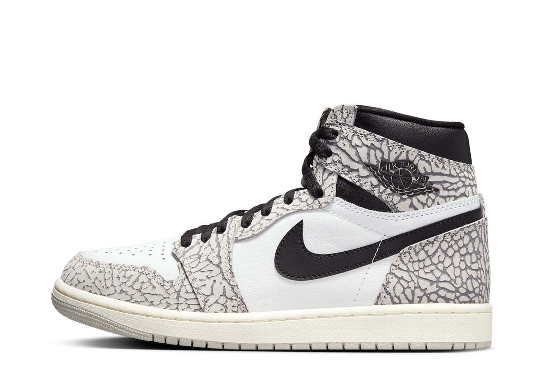 Air Jordan 1 High OG 'White Cement' (2023) BLACK/WHITE sneaker – authenticated on KLEKT