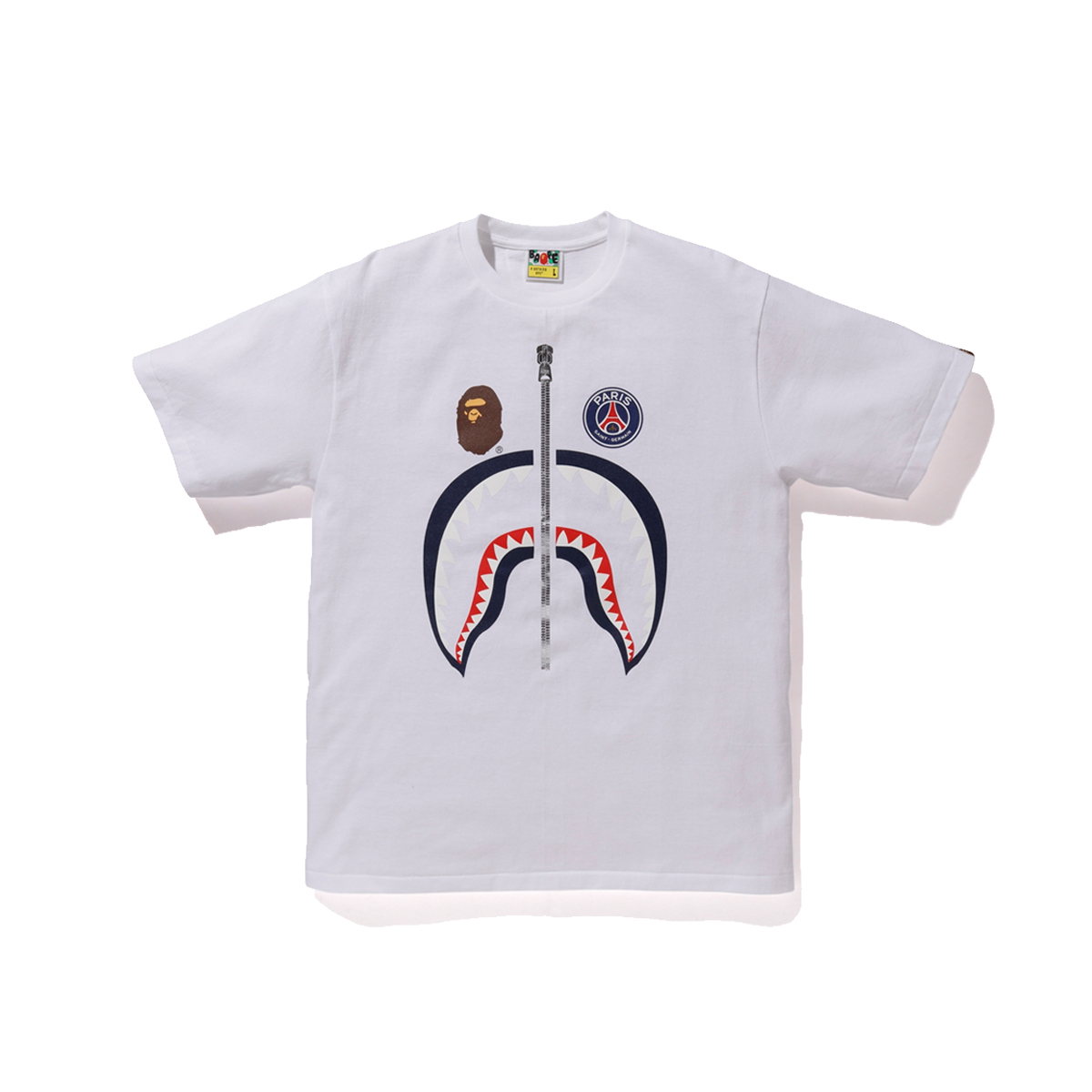 Brands Other x PSG Paris Saint Germain Shark Head T-Shirt Tee White (FW18) sneaker – authenticated on KLEKT