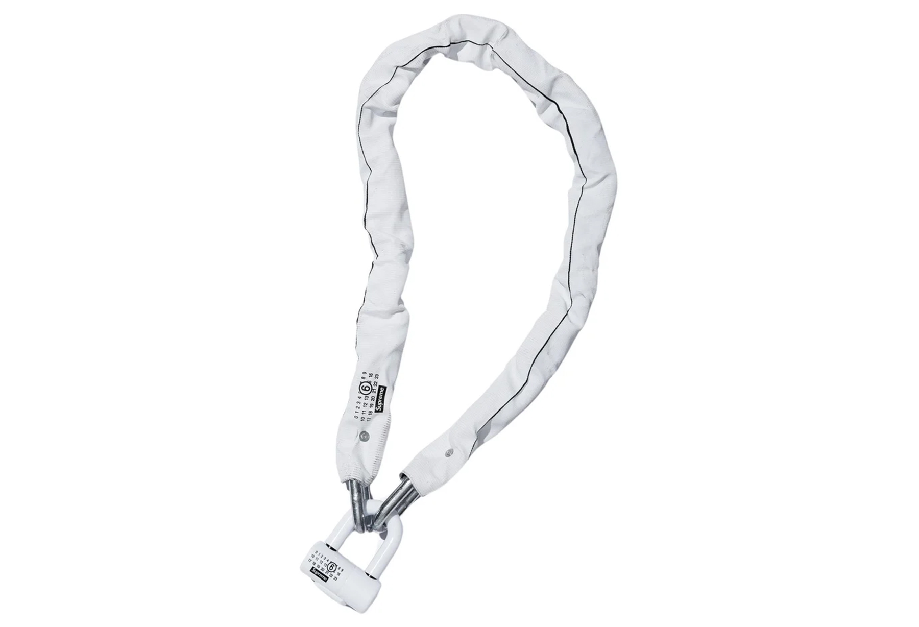Supreme x MM6 Maison Margiela Kryptonite Chain + Disc Lock (SS24) WHITE sneaker – authenticated on KLEKT