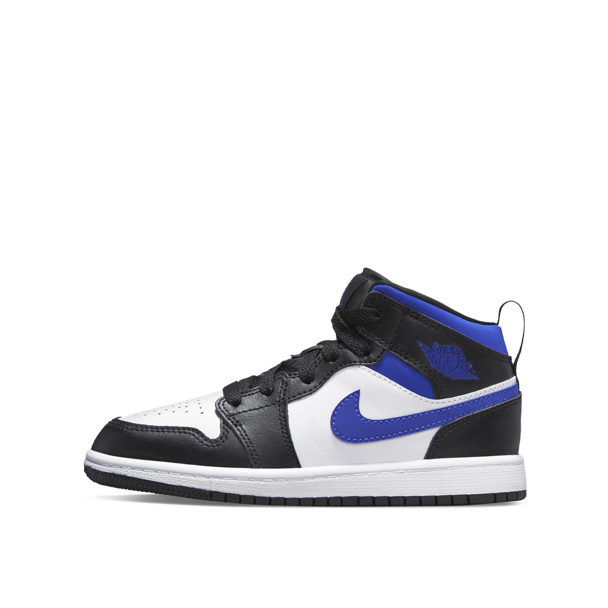 Air Jordan 1 Mid Racer Blue (PS) (2021) BLACK/RACER BLUE-WHITE sneaker – authenticated on KLEKT