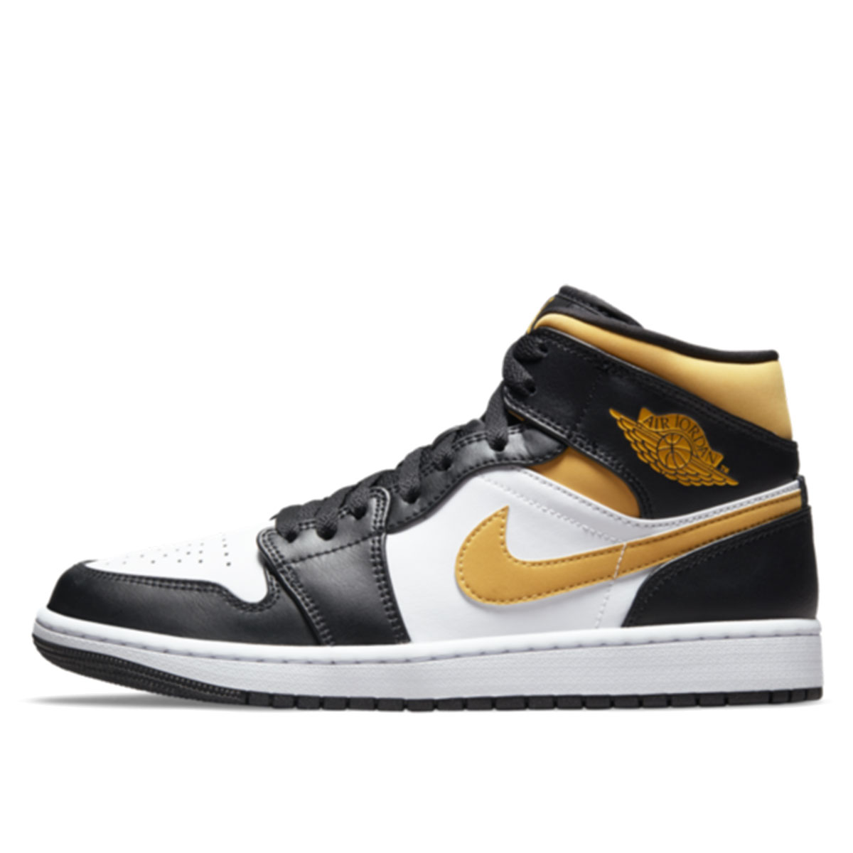 Air Jordan 1 Mid White Pollen Black (2021) WHITE/BLACK/POLLEN sneaker – authenticated on KLEKT