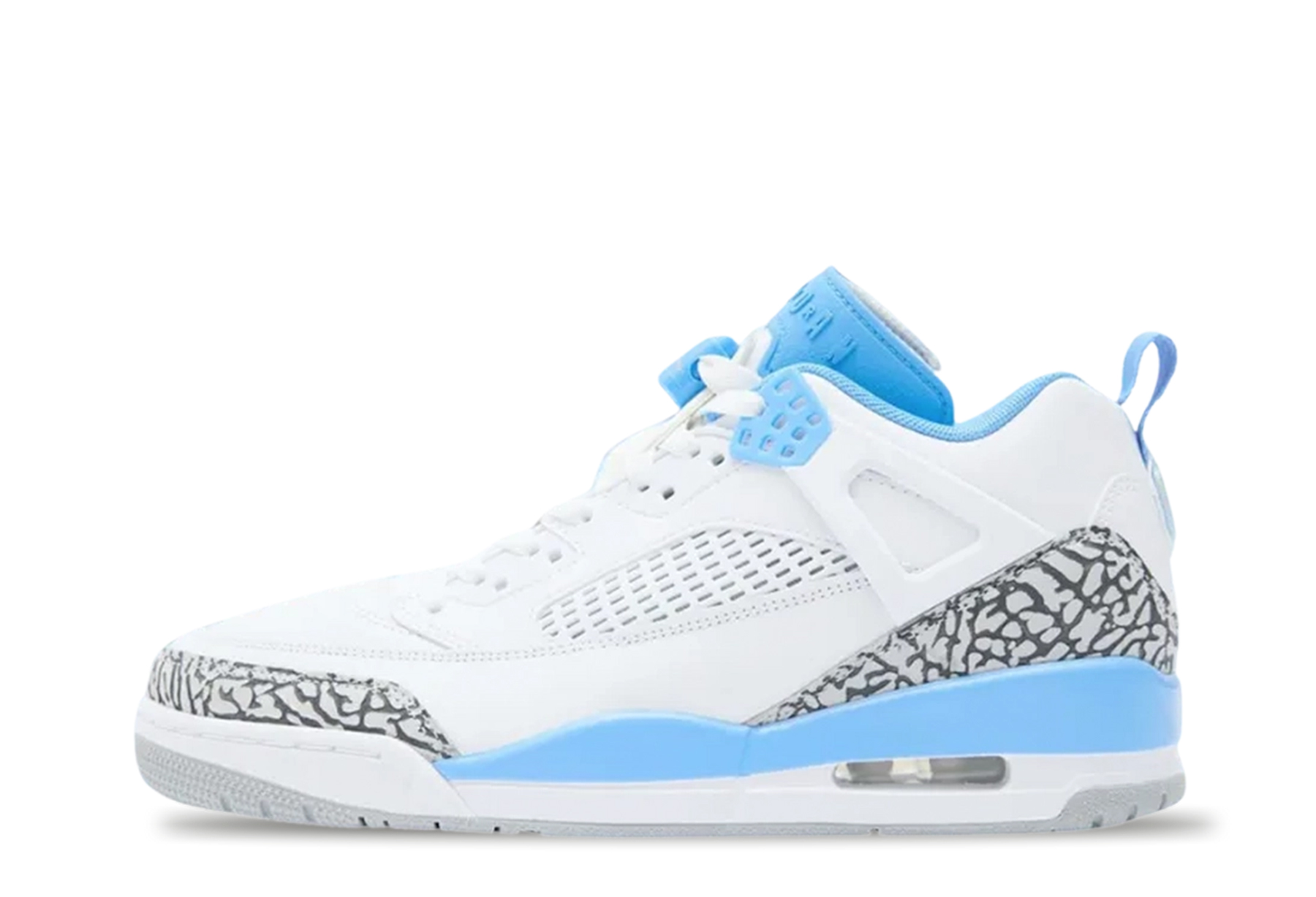 Air Jordan Spizike Low 'UNC' (2024) White/University Blue/Wolf Grey/Anthracite sneaker – authenticated on KLEKT