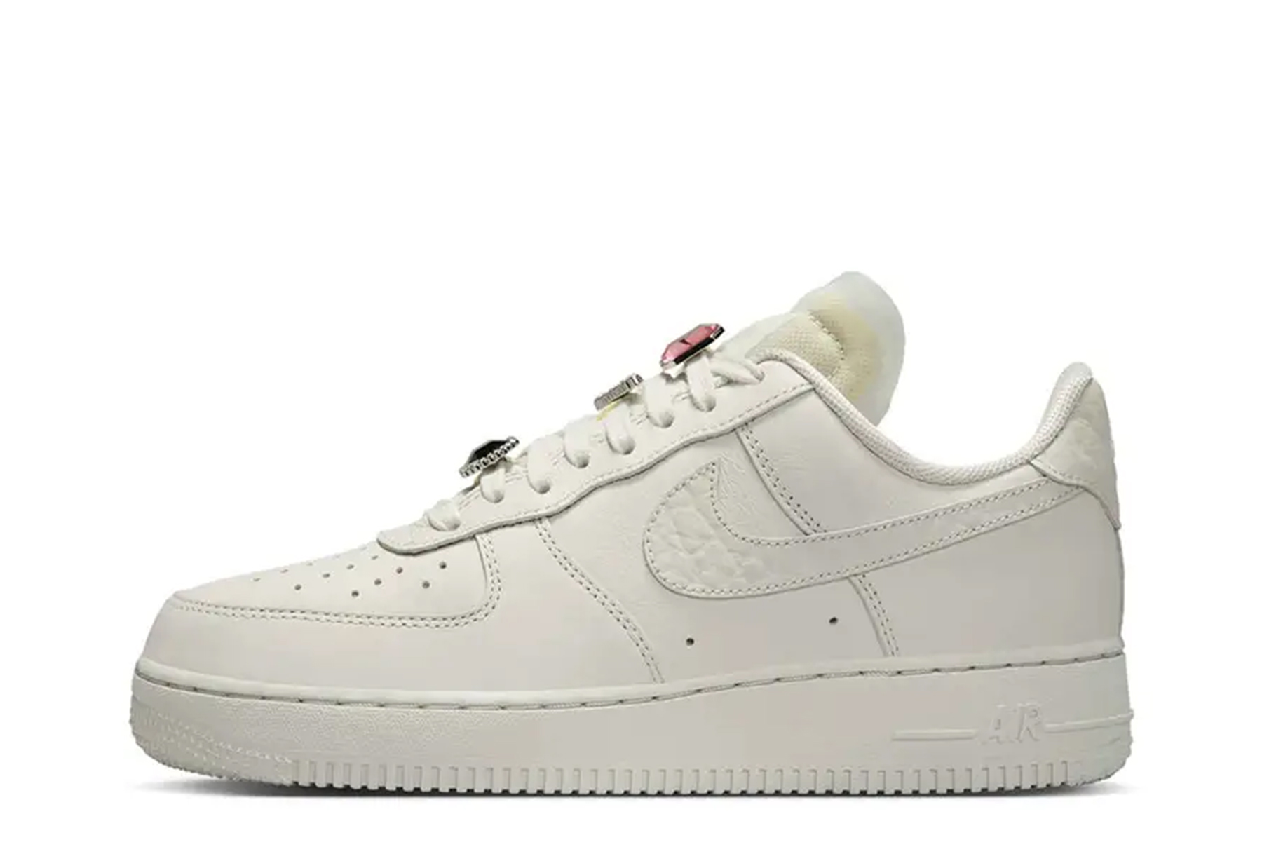 Nike Air Force 1 Low Premium 'Blings Light Bone' (2025) WHITE sneaker – authenticated on KLEKT