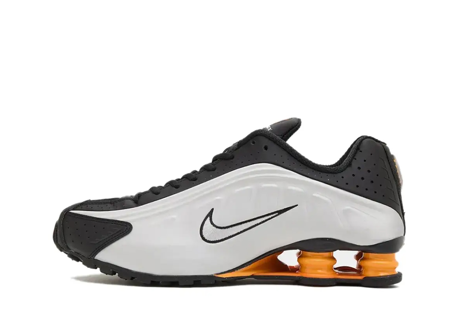 Nike Shox R4 'Bright Mandarin' (2025) WHITE/BLACK/ORANGE sneaker – authenticated on KLEKT