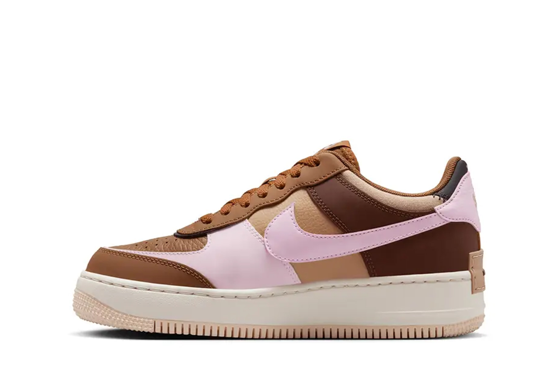 Nike Air Force 1 'Shadow Light British Tan' (2025) BROWN/PINK sneaker – authenticated on KLEKT