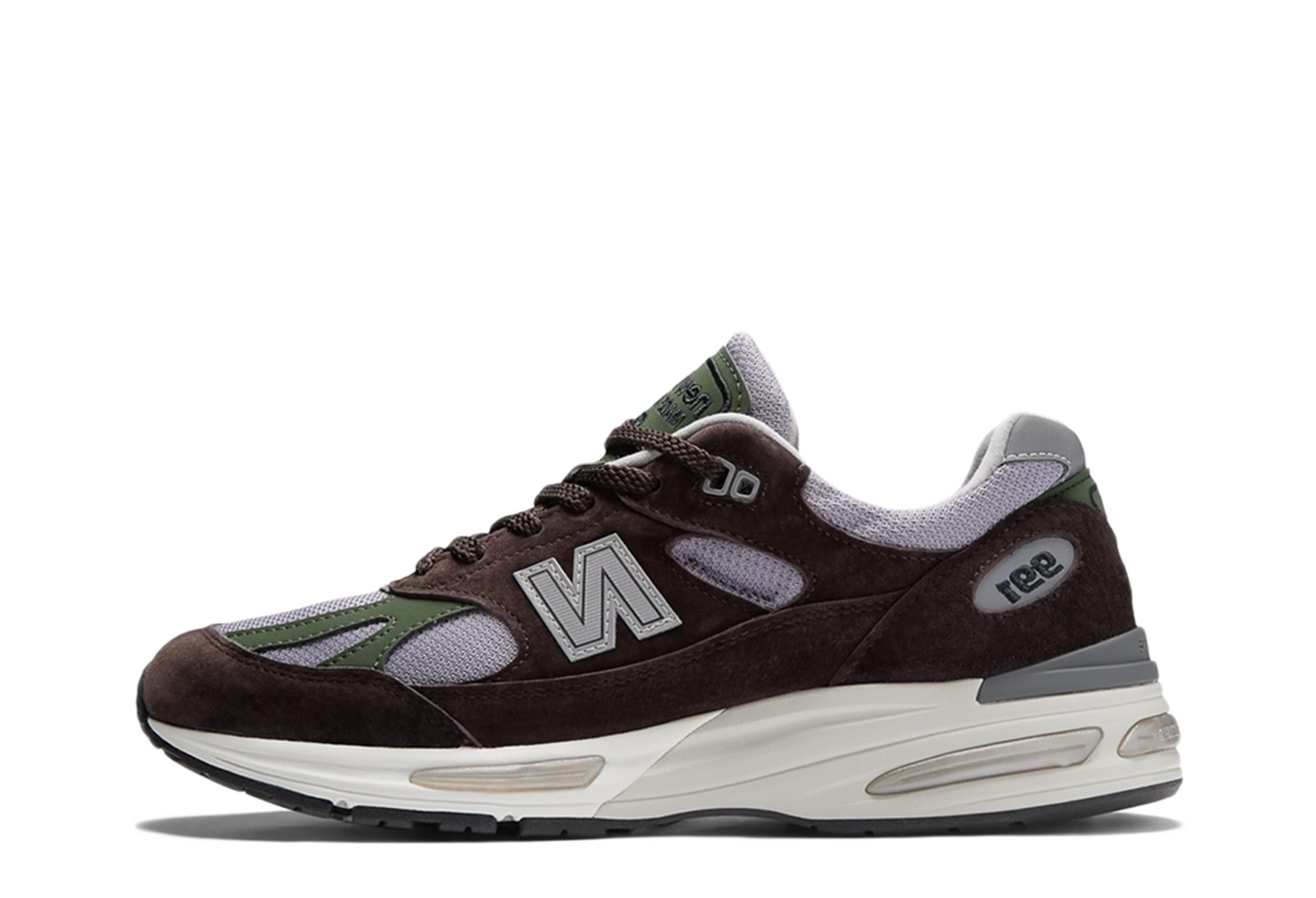 New Balance 991v2 Made in UK 'Licorice' (2025) Licorice/Lavender Gray/Douglas Fir sneaker – authenticated on KLEKT