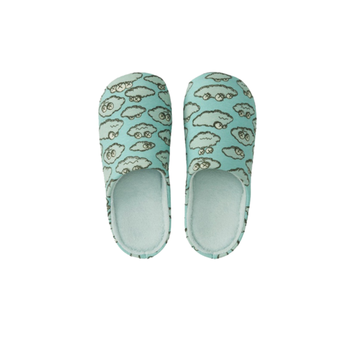 Kaws x Uniqlo Clouds Room Shoes Light Blue (SS16)