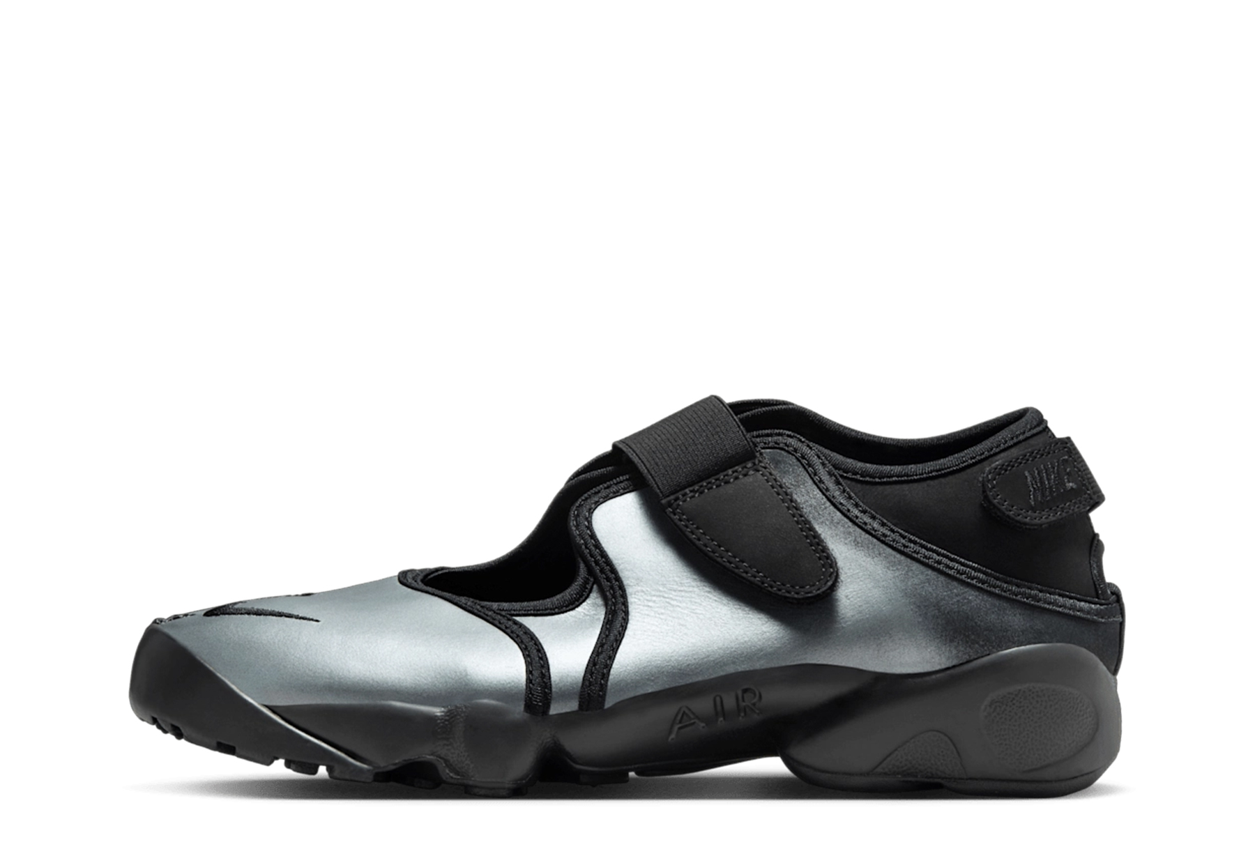 Nike Air Rift Leather 'Metallic Silver' (2025) Metallic Silver/Black sneaker – authenticated on KLEKT