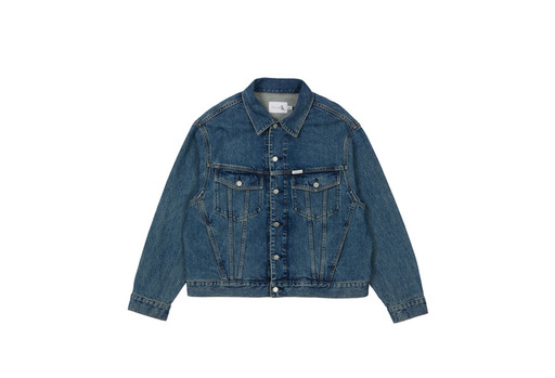 Palace x CK1 Relaxed Trucker Denim Jacket Tinted Sandstone Indigo (SS22)