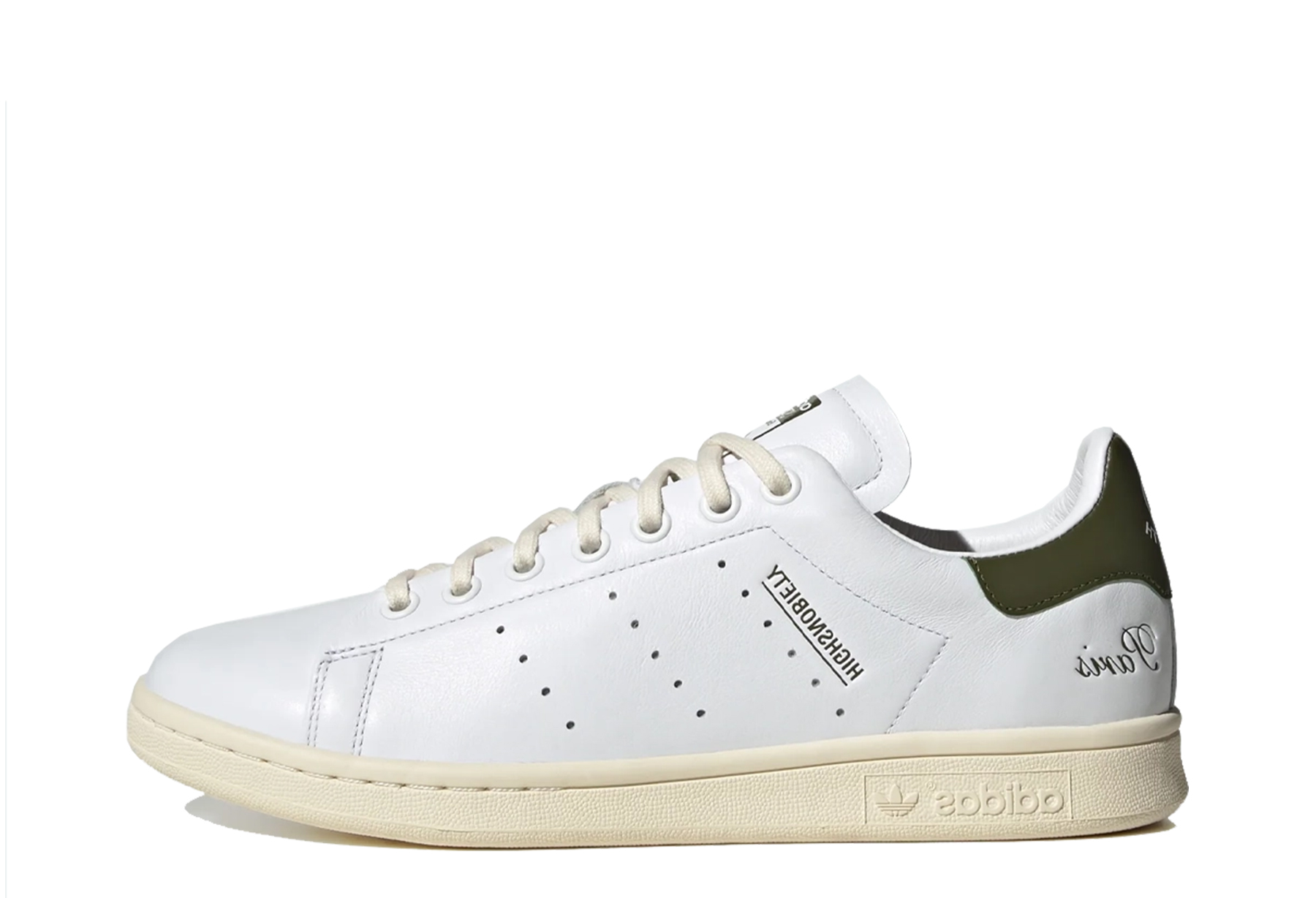 Adidas x Highsnobiety Stan Smith 'Cloud White' (2023) Cloud White/Cloud White/Cream White sneaker – authenticated on KLEKT