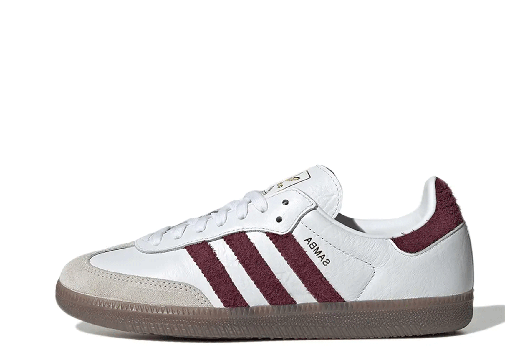 Adidas Samba OG WMNS 'White Maroon Gum' (2026) WHITE sneaker – authenticated on KLEKT