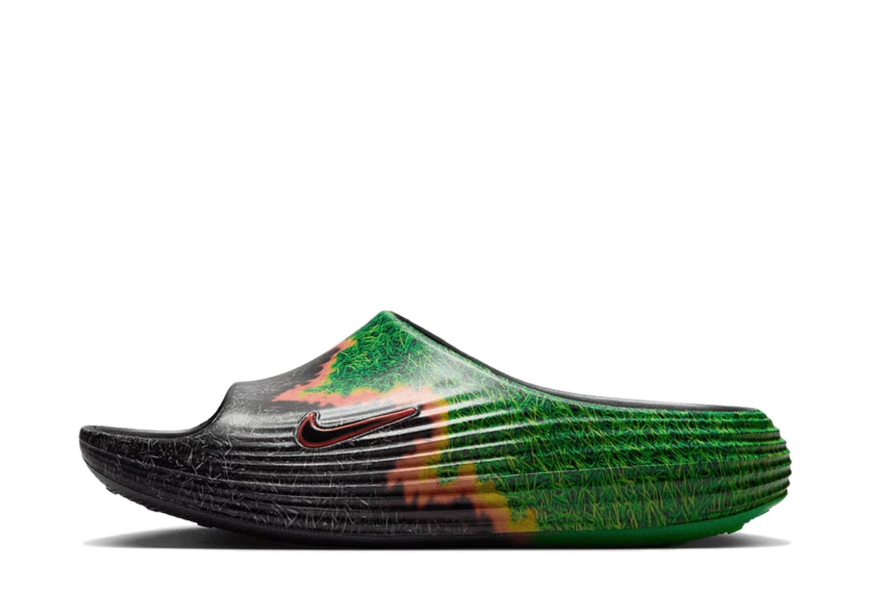 Nike .SWOOSH ReactX Rejuven8 Slide 'Touch Grass' (2026) Brown/Green sneaker – authenticated on KLEKT