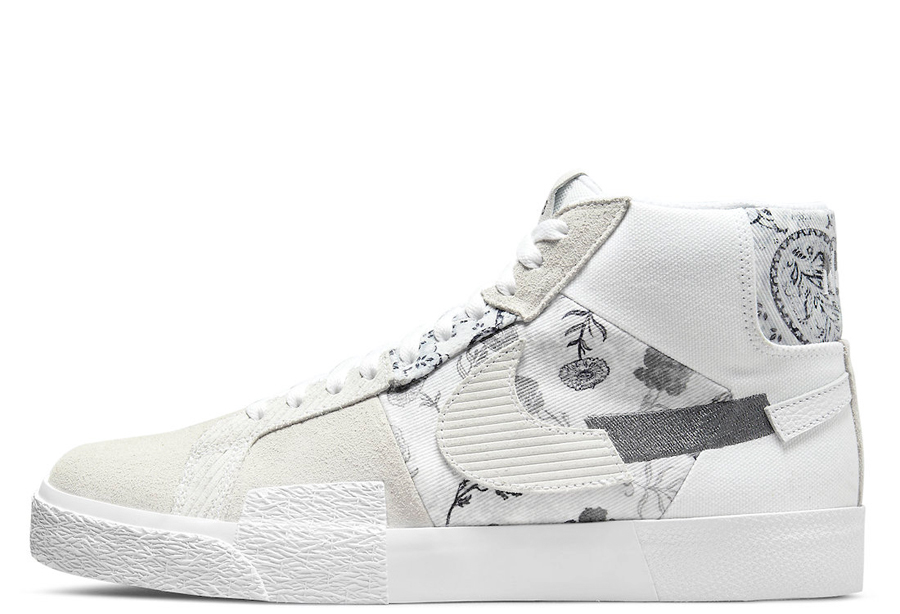 Nike Zooom Blazer Mid Edge 'Floral White Grey' (2022) White/White/Pure Platinum/Smoke Grey sneaker – authenticated on KLEKT