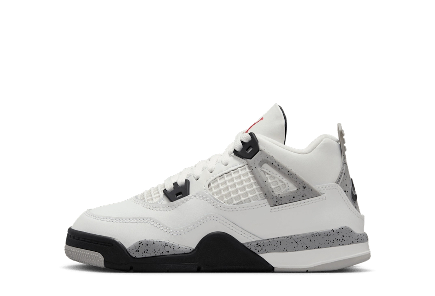 Air Jordan 4 OG PS 'White Cement' (2025) Summit White/Fire Red/Tech Grey/Black sneaker – authenticated on KLEKT