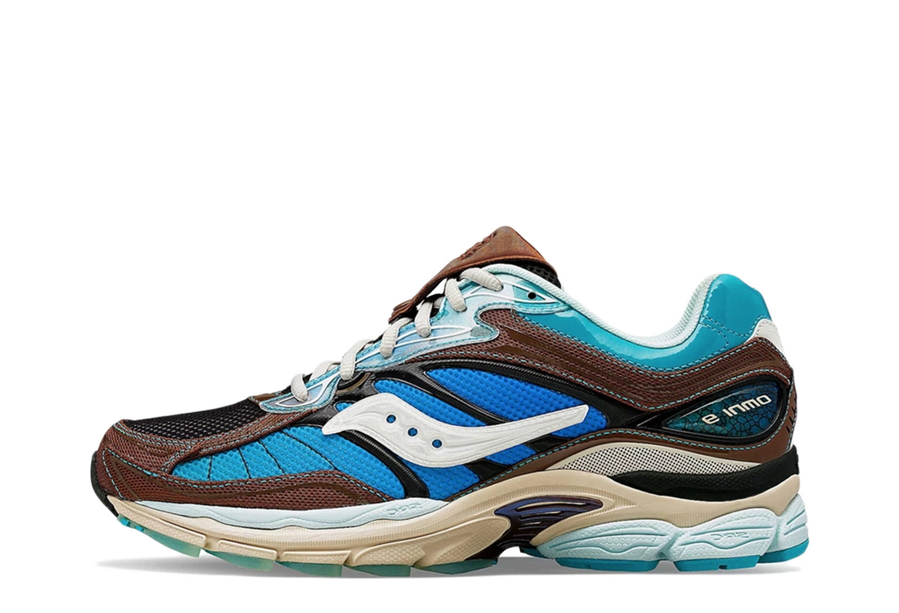 Saucony x Footpatrol Progrid Omni 9 'Blue & Brown' (2025) Blue/Brown/Sail sneaker – authenticated on KLEKT