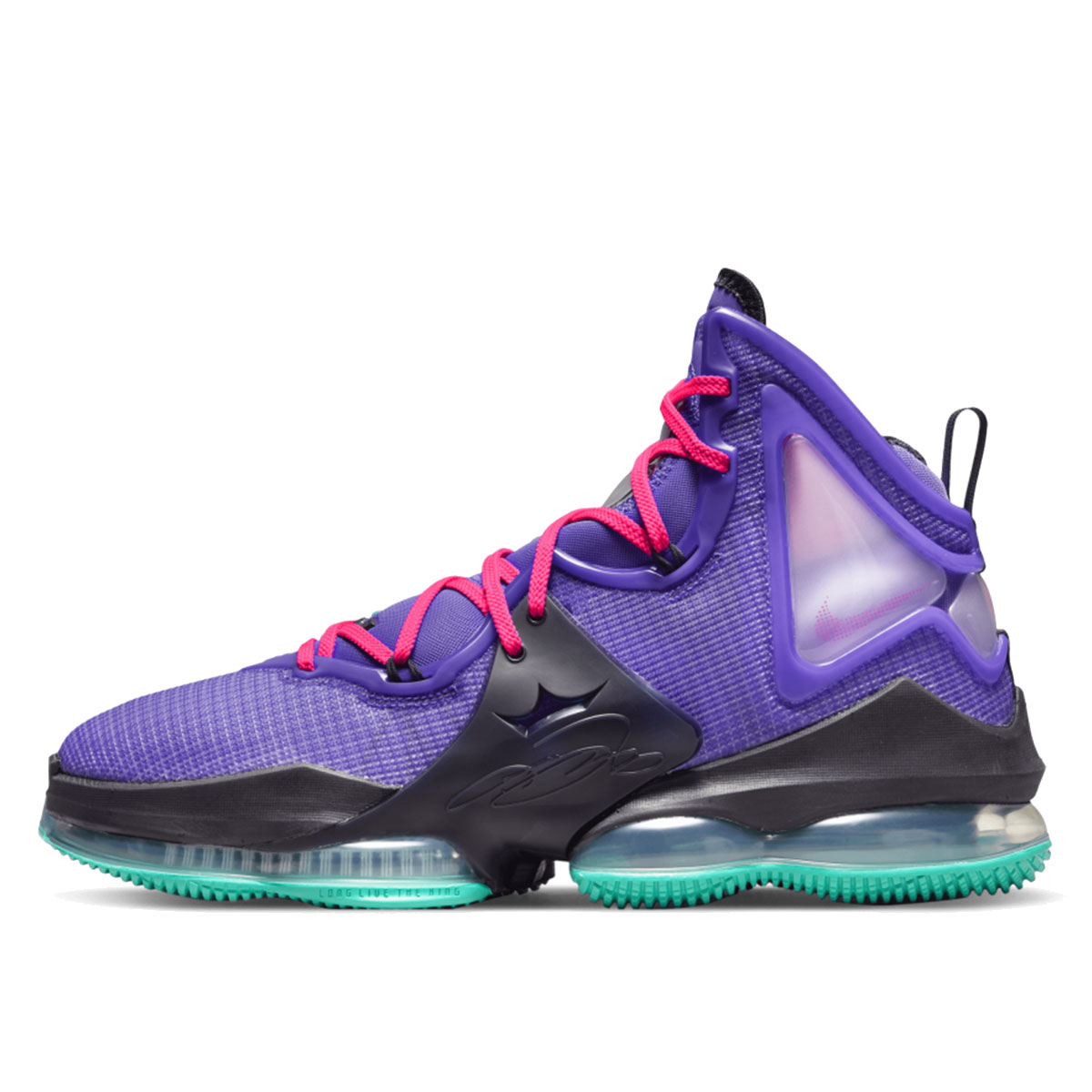 Nike LeBron 19 Purple Teal (2022) sneaker – authenticated on KLEKT
