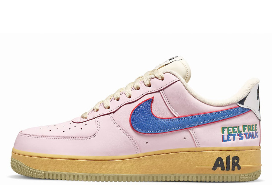 Nike Air Force 1 Low 'Feel Free, Let's Talk' (2022) Pink/Tan sneaker – authenticated on KLEKT
