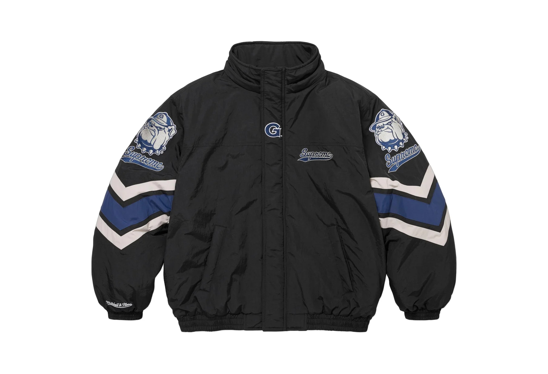 Supreme x Mithcell & Ness NCAA Hooded Stadium Jacket 'Black' (FW24) BLACK sneaker – authenticated on KLEKT