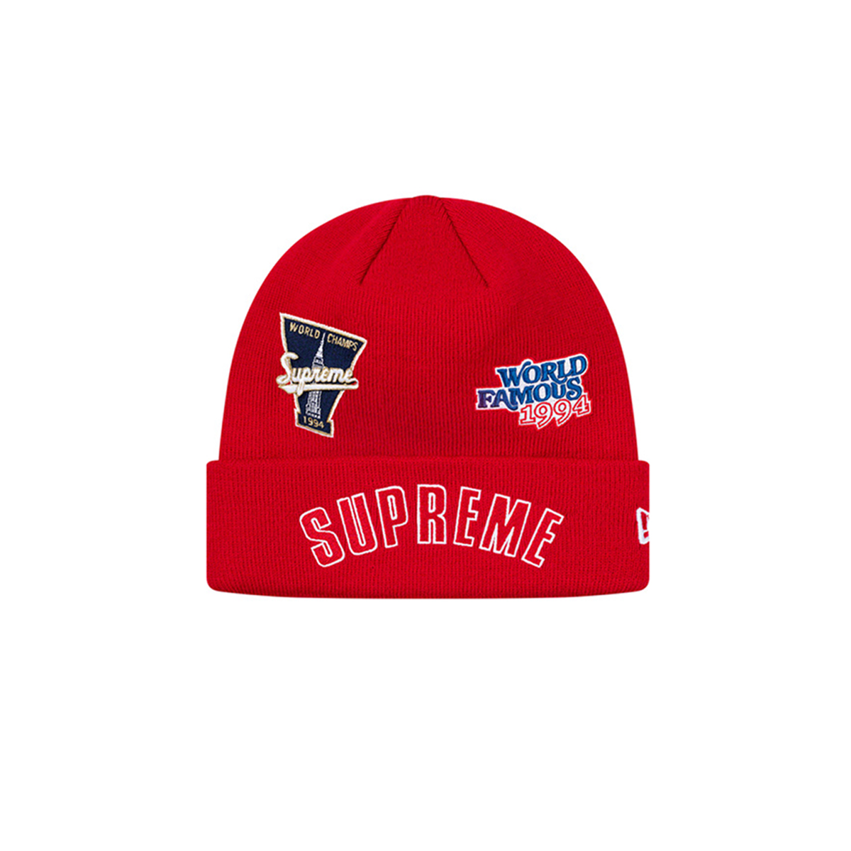 Supreme New Era Championship Beanie Red (FW19) Red sneaker – authenticated on KLEKT