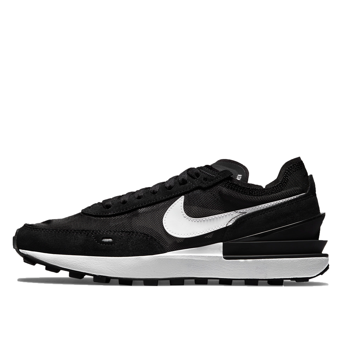 Nike Waffle One Black White (2021) BLACK/WHITE/ORANGE sneaker – authenticated on KLEKT