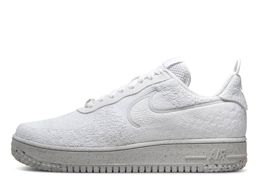 Nike Air Force 1 Crater Flyknit Triple White (2022) white/white/white sneaker – authenticated on KLEKT
