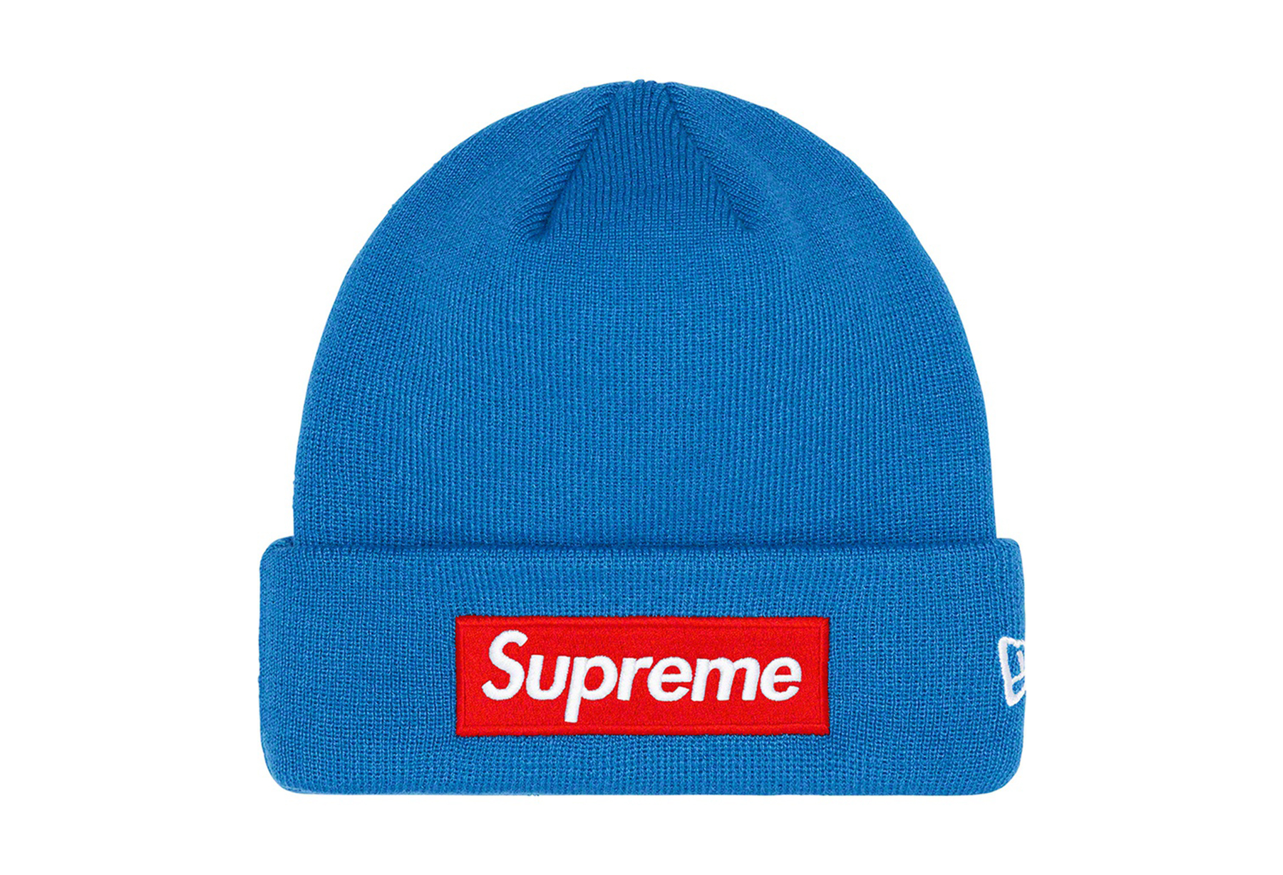 Supreme New Era Box Logo Beanie Bright Royal (FW22) BRIGHT ROYAL sneaker – authenticated on KLEKT
