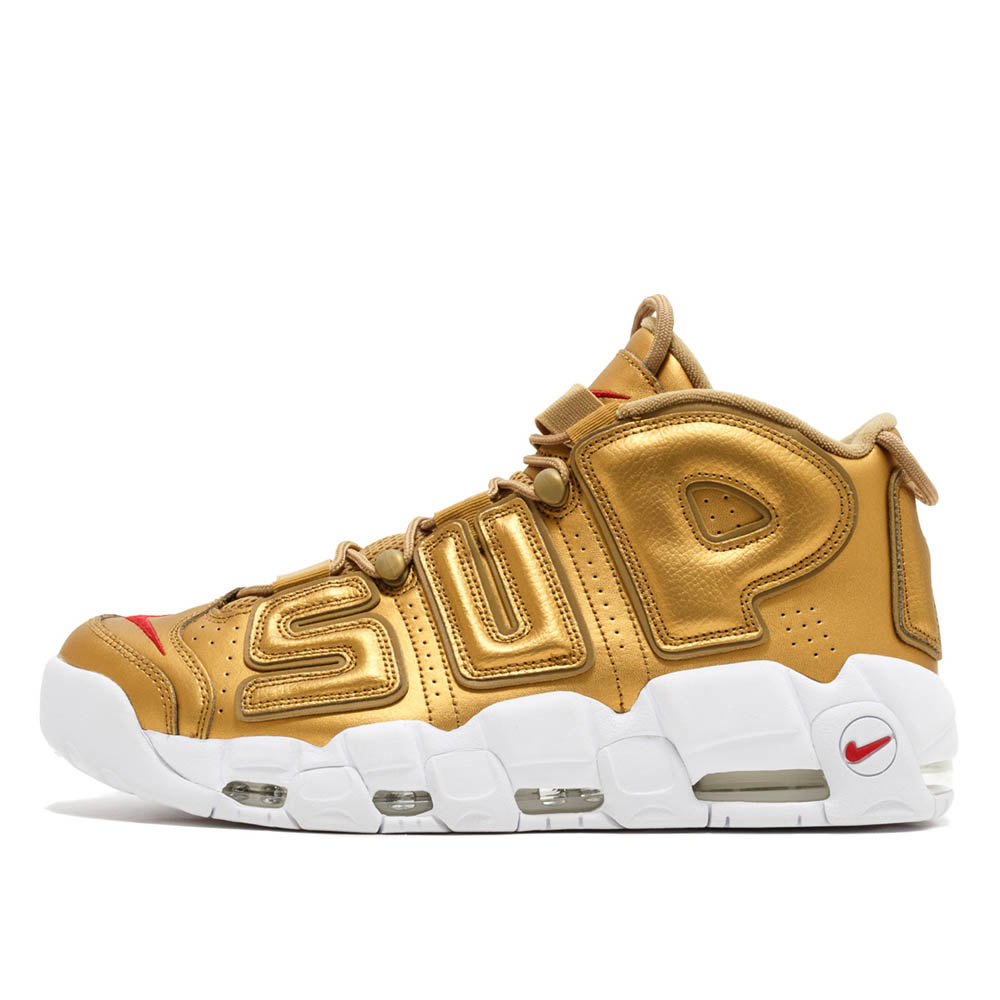 Nike Air More Uptempo Supreme "Suptempo" Gold sneaker – authenticated on KLEKT