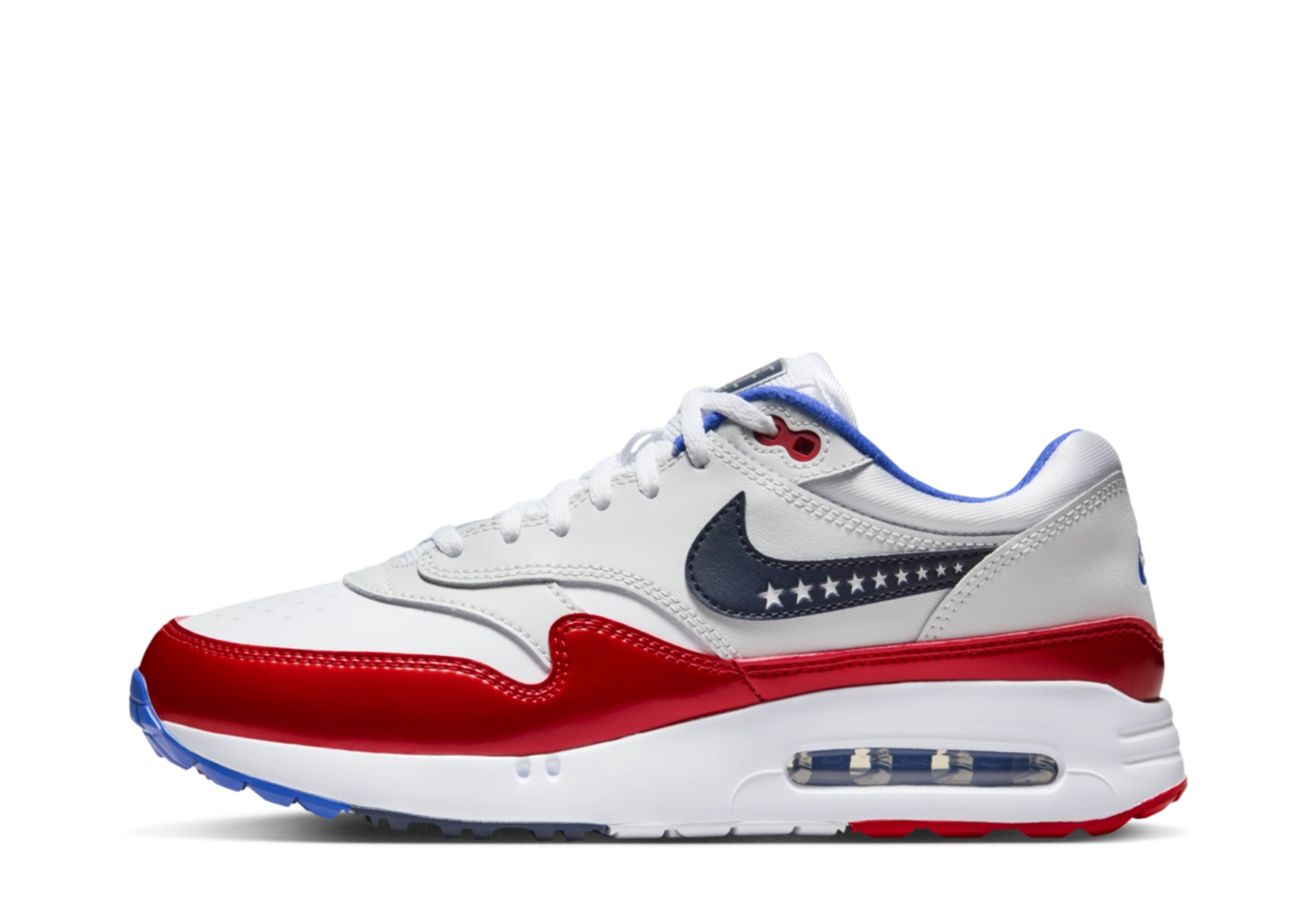 Nike Air Max 1 OG G NRG 'Ryder's Cup' (2023) White/Challenge Red/Photon Dust/Obsidian sneaker – authenticated on KLEKT