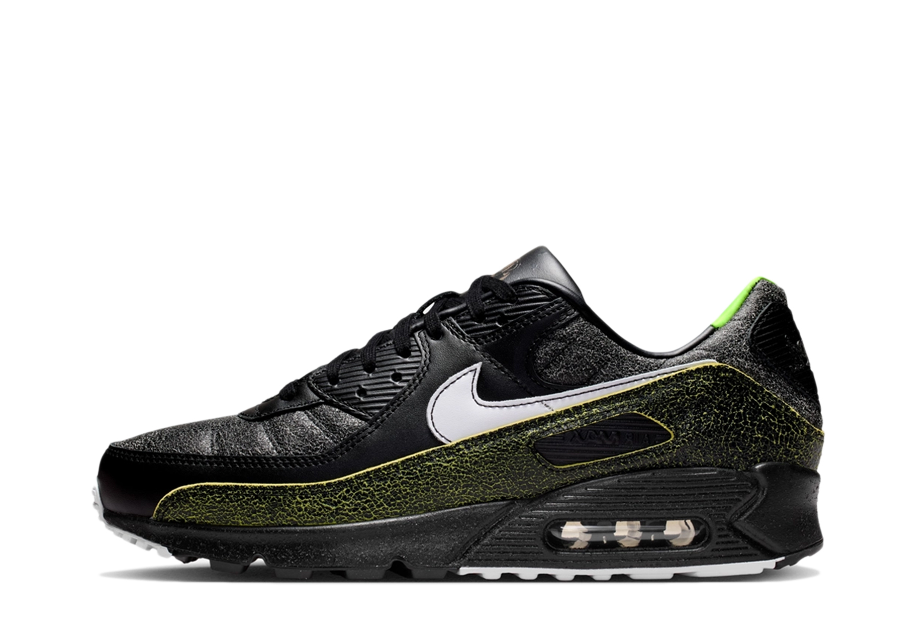 Nike Air Max 90 'Tiempo' - Mad 90 Pack (2026) Black/Voltage Green/White sneaker – authenticated on KLEKT