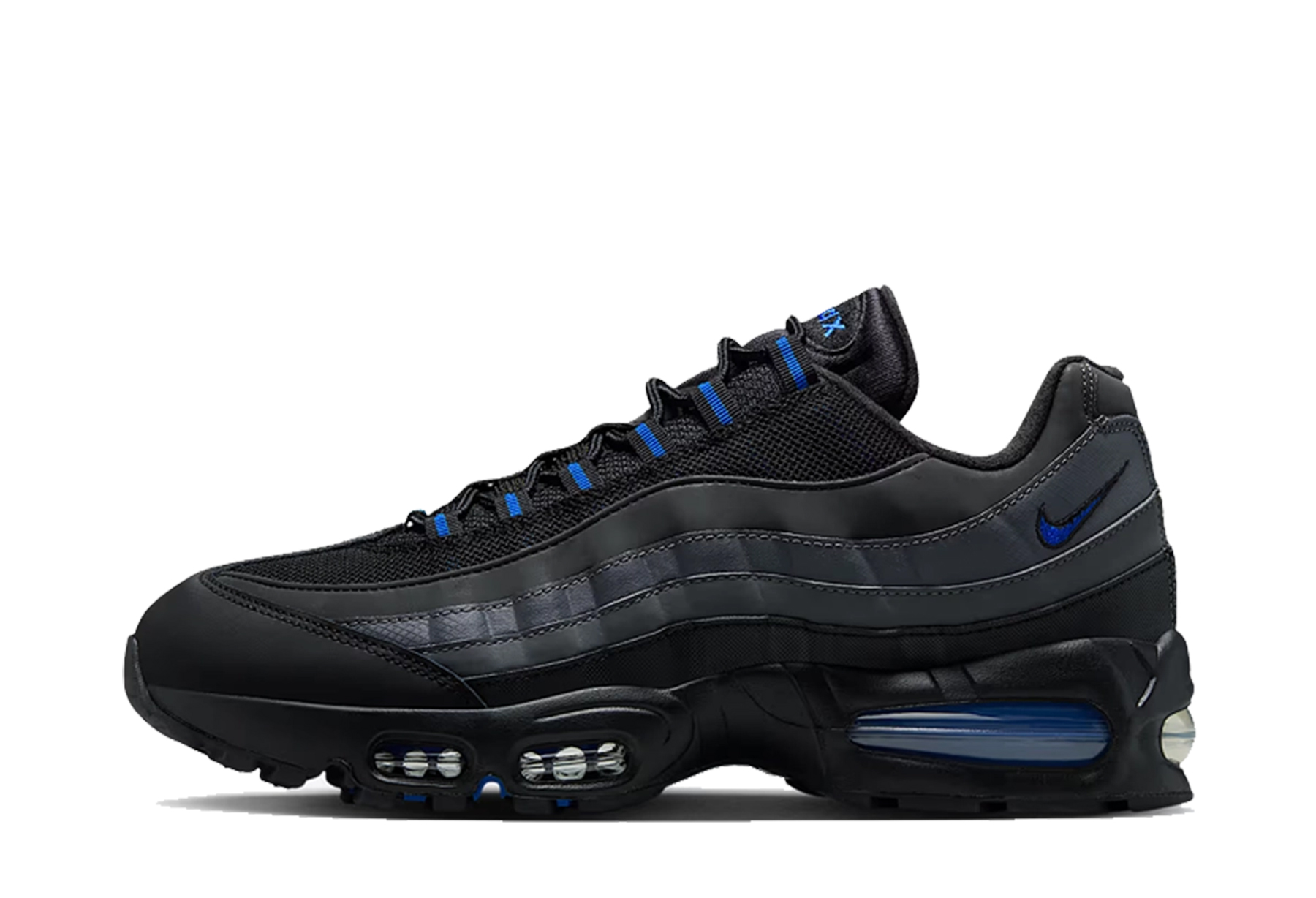 Nike Air Max 95 'Black & Game Royal' (2025) Black/Dark Grey/Game Royal sneaker – authenticated on KLEKT