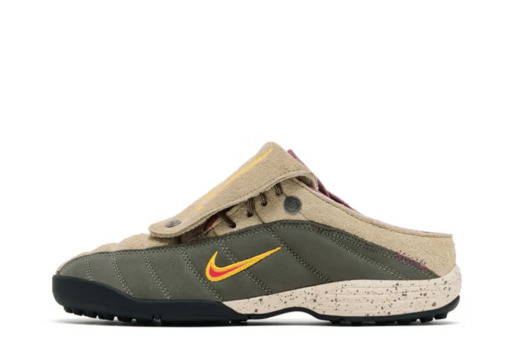 Nike x Kids Of Immigrants T-90 Mule 'Khaki University Gold' (2026) – authenticated on KLEKT