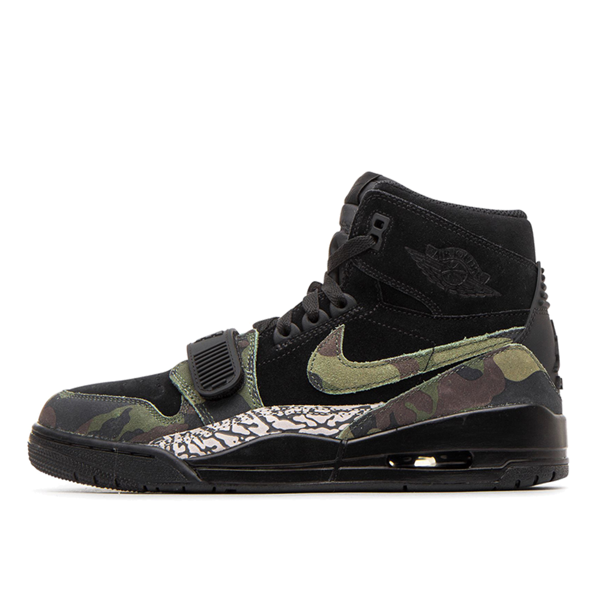 Air Jordan Legacy 321 Black Woodland Camo sneaker – authenticated on KLEKT