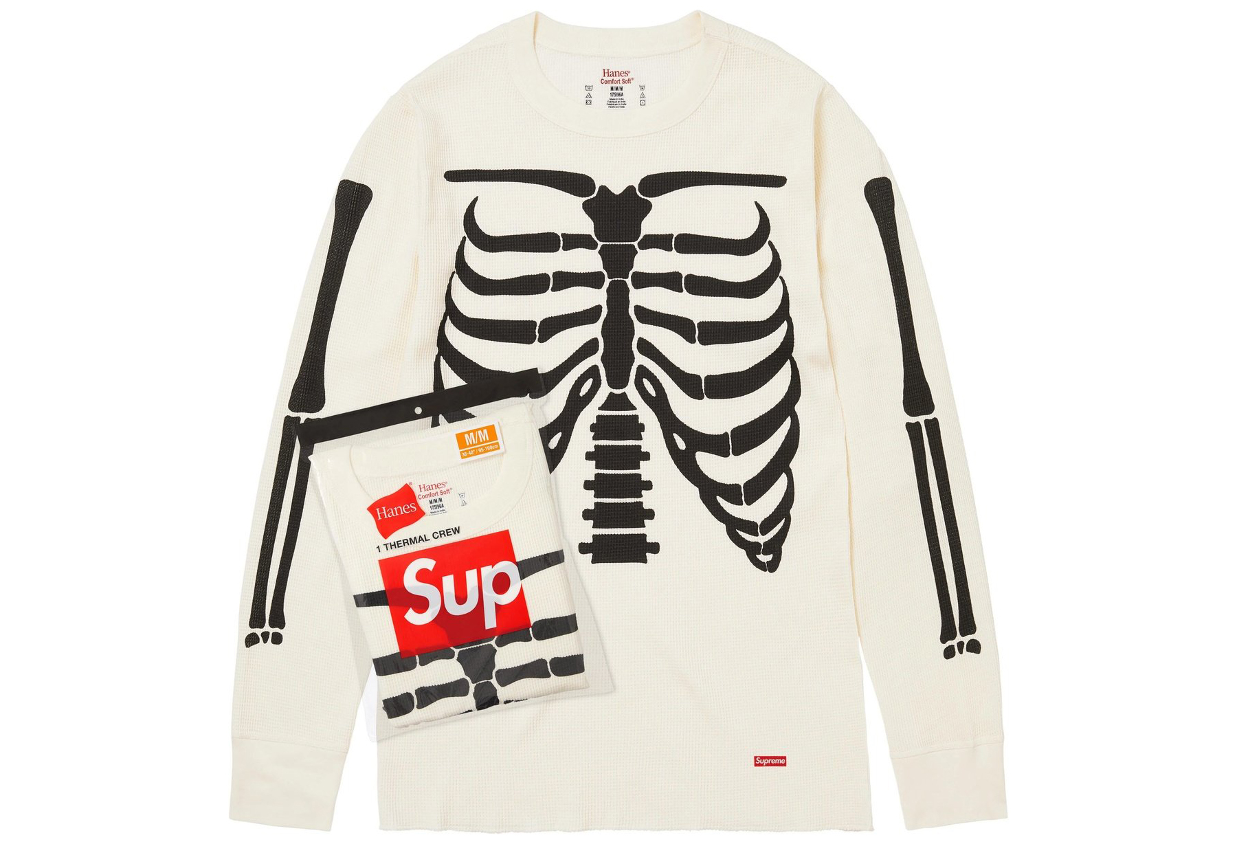 Supreme x Hanes Bones Thermal Crew - 1 Pack 'Neutral' (FW25) NATURAL sneaker – authenticated on KLEKT