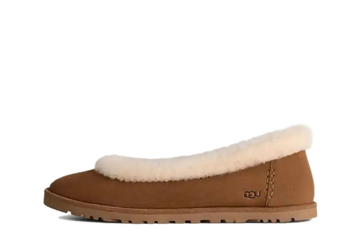 UGG Zora Ballet Flat WMNS 'Chestnut' (2025) – authenticated on KLEKT
