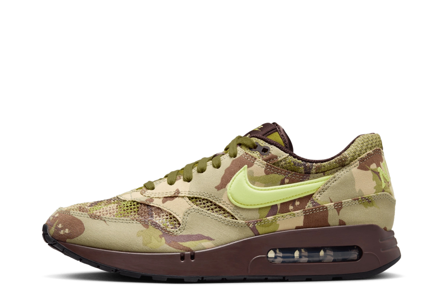 Nike Air Max 1 '86 'Camo' (2024) Earth/Light Lemon Twist/Oil Green sneaker – authenticated on KLEKT