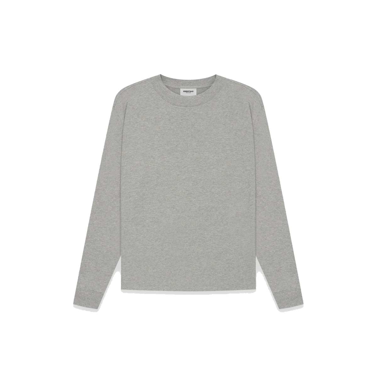 Fear Of God ESSENTIALS Long Sleeve Tee Dark Heather Oatmeal (SS21) DARK HEATHER GREY sneaker – authenticated on KLEKT