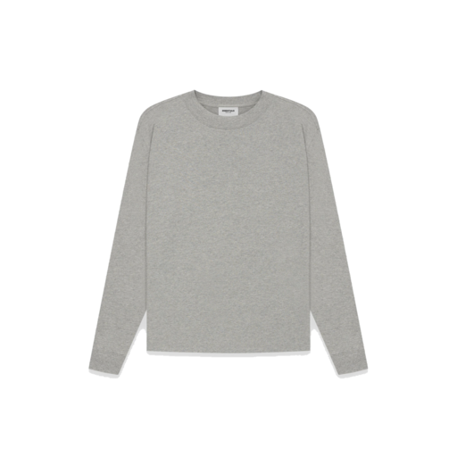 Fear Of God ESSENTIALS Long Sleeve Tee Dark Heather Oatmeal (SS21)